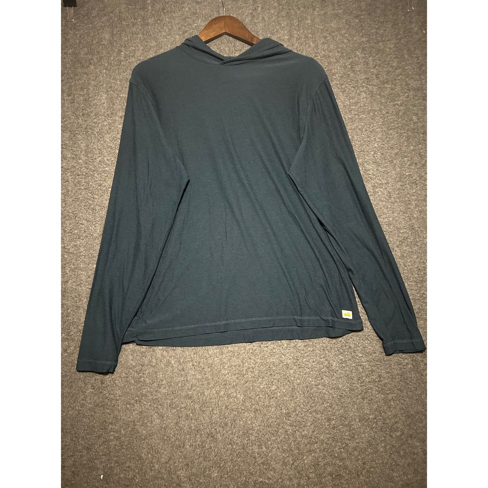 Vuori Strato Tech Hoodie Men's Large Performance Stretch Heather Green V1019